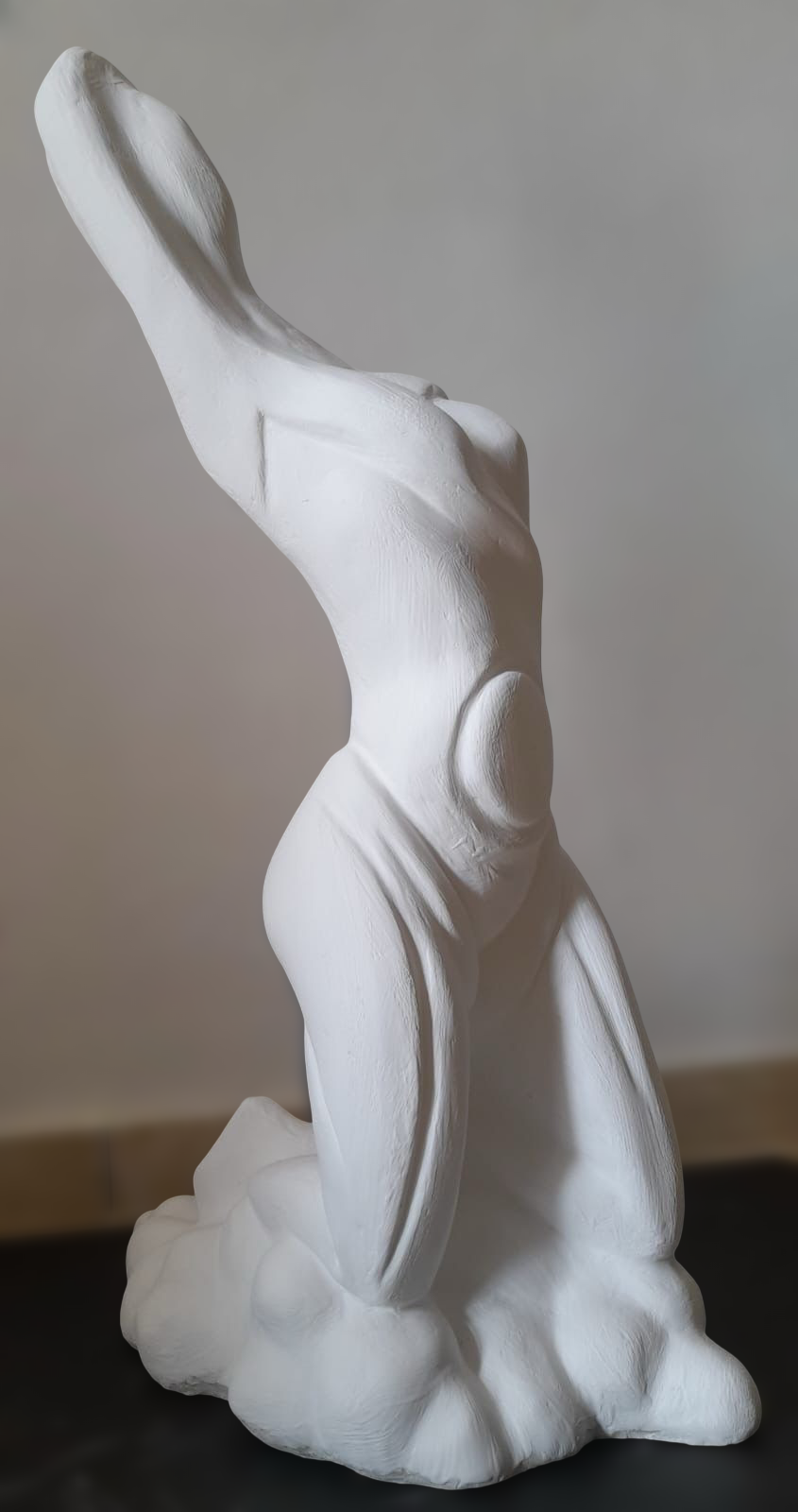 Flowing marble figure