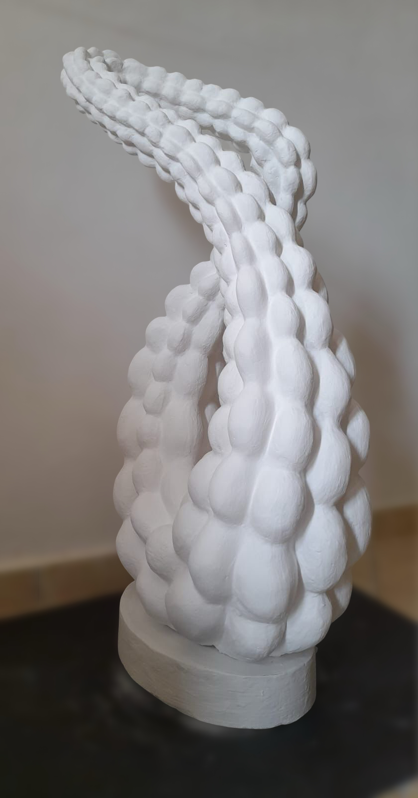 Textured marble curve